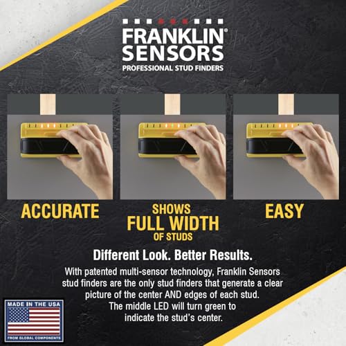 Yellow Franklin Sensors ProSensor M90 9-Sensor Stud Finder Wall Scanner