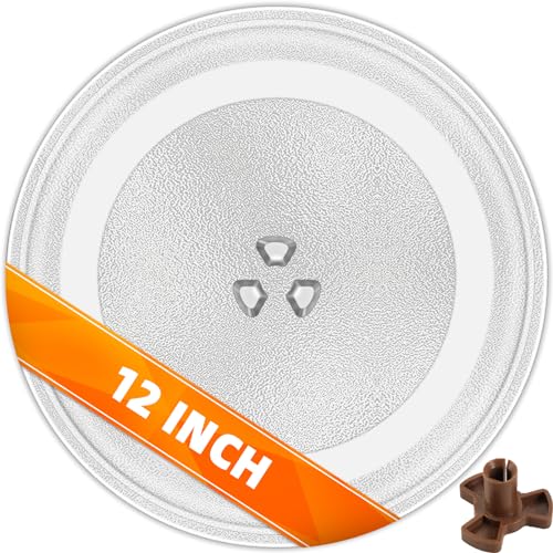 12" Microwave Replacement Turntables, Microwave Glass Plate Compatible with Replacement Part of W11367904/ W10337247/ AP6892124/ W11335034/ WPW10337247 etc – Dishwasher Safe