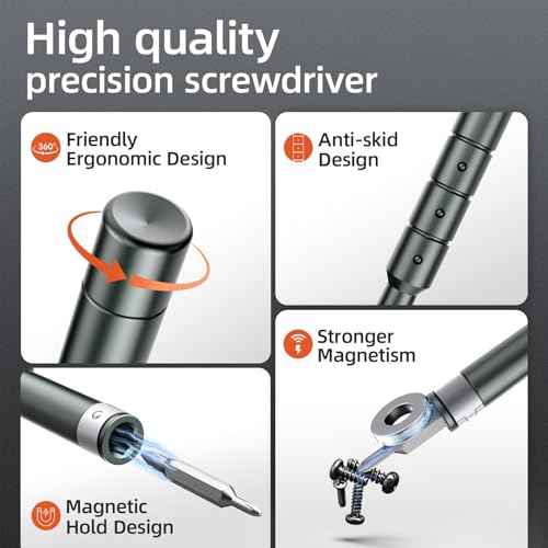 JOREST 52-IN-1 Precision Screwdriver Set, Mini Repair Tool Kit with Torx for Macbook, Computer, Laptop, iPhone, PS5, Xbox, Switch, Glasses, Watch, Ring Doorbell, Electronic, Small Gift Gadget for Men