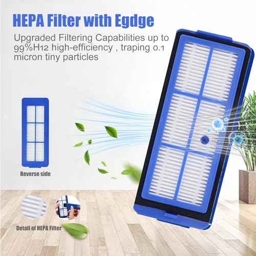 6 Pcs Replacement HEPA Filters for Eufy 11S Max 15C Max, 30C Max,39C Max,G30 Edge, G30 Hybrid Vacuum Cleaner Spare Filters Sets, Blue