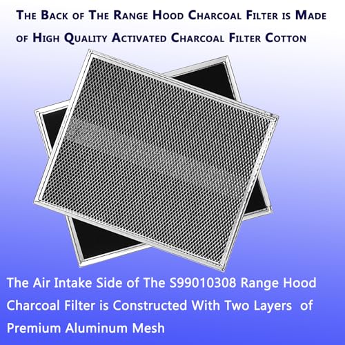 MADHUT S99010308 2-Pack Allure Range Hood Charcoal Filter 10.8 x 13.3 inches