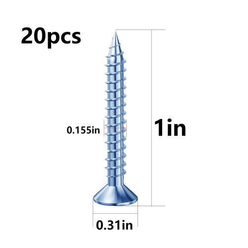 Wensilon (274 pcs) Plastic Drywall Wall Anchors Kit with Screws， Concrete Screw kit Wall Anchor Set Suitable for Brick and Cement Walls