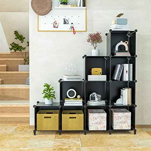 12 Cube Storage Organizer for Clothes, DIY Portable Closet Shelves Clothing Storage for KidsShelves Clothing Storage for Kids