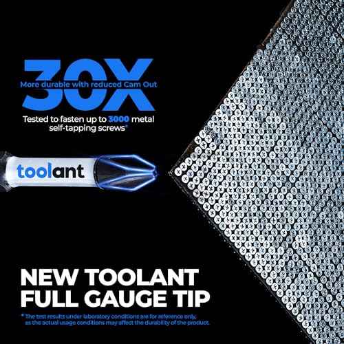 toolant 2 Inch Phillips Bit#2 Magnetic Anti Slip Impact Screwdriver Bits Set,20pcs Insert S2 Steel PH2 Driver Dit Set with CNC Machined Tips for Power Drill