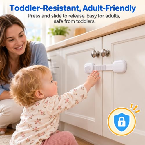 Vmaisi Multi-Use Baby Proofing Locks for Cabinets & Drawers - Variation 6