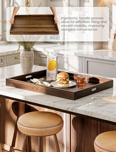 Tidita Walnut 30x22 in Stove Top Cover/Noodle Board for Electric Stovetops, Extra Counter Space