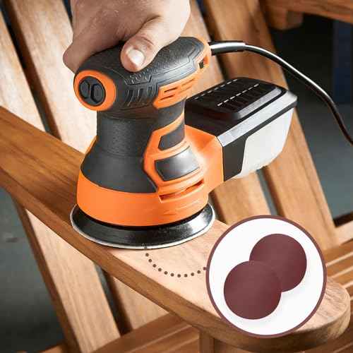 30 Pcs 7 Inch Sanding Disc Sandpaper, Hook-and-Loop Sanding Discs Sander Paper for Random Orbit Sander, 120 Grit