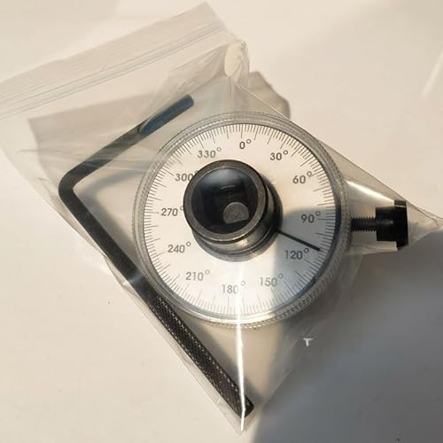1/2 Inch Torque Wrench Angle Gauge Tool, 360¡Æ Adjustable 1/2" Drive Torque meter Wrench Set, Professional Measure Tool