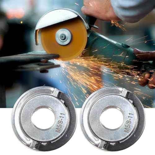 2Pcs Angle Grinder Flange Nuts, Quick Change 5/8-11 Grinder Locking Nuts, Quick Release Nut Replacement Parts for Angle Grinder