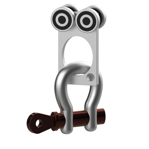 Fuperoo Wheel Trolley Assembly Rollers.Bearing Trolley Assembly.The top of The Trolley has Room for Set Screws, Allowing The use of a 1-5/8" high Strut Channel