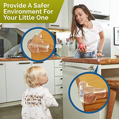 Baby Corner Protectors 12 Pack - Transparent Edge Guards for Babyproofing