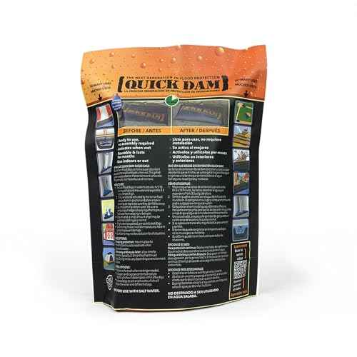 Quick Dam QD1224-2 Water Activated Flood Bags (2 Pack), Black, 2 Count
