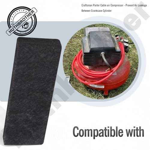 5140118-80 / Z-CAC-291-1, 5140118-79 Valve Plate Head Gasket and 265-17 air Filter, Compatible with Craftsman Porter Cable air Compressor - Prevent Air Leakage Between Crankcase Cylinder