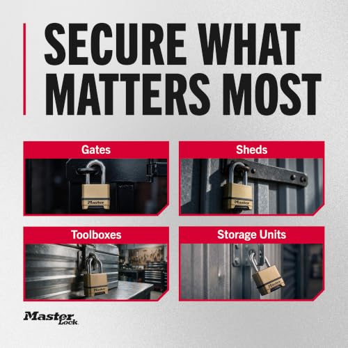 Master Lock Heavy Duty Weatherproof Combination Padlock 1 Pack 2x3.87 inches