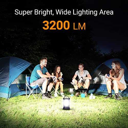 Navy Blue CT CAPETRONIX Rechargeable Camping Lantern 3200LM with Phone Charger