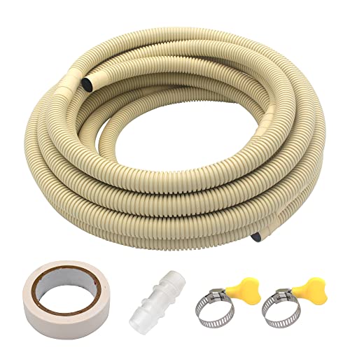HANSUM 25FT Universal Mini Split Drain Hose Water Pipe for AC Drainage Outdoor & Indoor Use