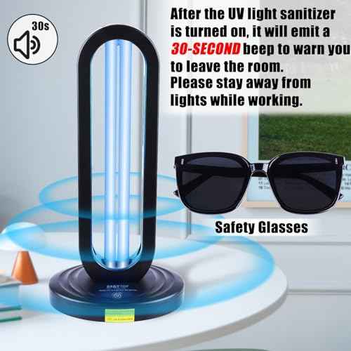 Home Disinfection Device,UV Light Sanitizer for Dust Mites, Ultraviolet Light Sanitizer for Room,UVO 254 Lamp,UVC Lamp with Remote Control