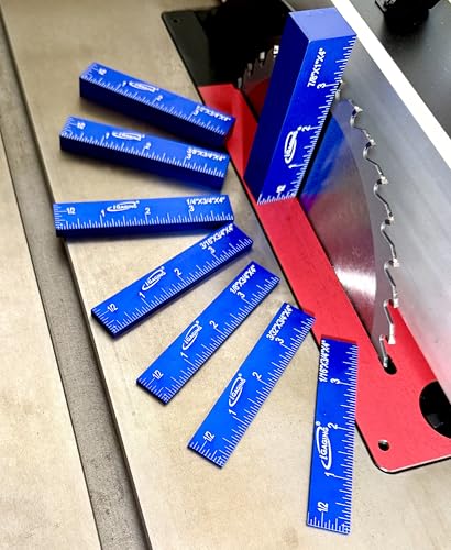 iGaging 8-Piece Aluminum Setup Block Gauge for Woodworking