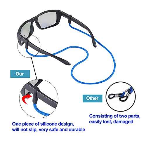 Sunglasses Strap, Eyeglasses String Holder Straps Rope, 3pcs Premium Sunglasses Chains, Leash Eyewear Retainer and Glasses Strap for Men Women kids - Sunglass Lanyard Cord Neck Retainer(3pcs Black)