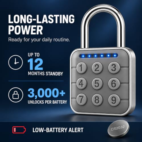 SURPN Gray Combination Lock 2.95 Inch for Locker & Gym - 1 Pack