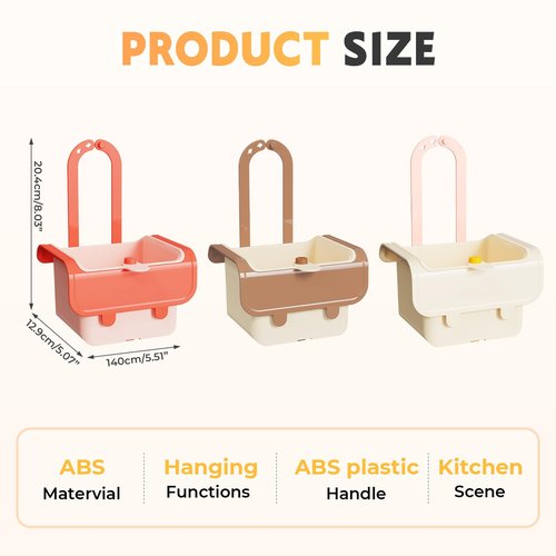 Sink Food Catcher,Sink Strainers for Kitchen,Kitchen Essentials Sink Food Strainer,Sink Food Catcher Basket,Sink Trash Catcher for Garbage Leftovers (Cream)