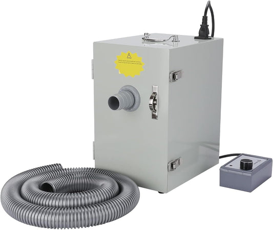 Dental Lab Grinding Vacuum Cleaner Single-Row Digital Dust Collector 110V 370W Silent Vacuum Dust Extractor for Laboratory
