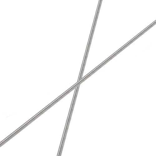 HiPicco M2 x 250mm Fully Threaded Rod & Studs, 304 Stainless Steel Right Hand Threads Rods, M2-0.4 Thread Pitch for Anchor Bolts, Clamps, Hangers and U-Bolts 2 Pack