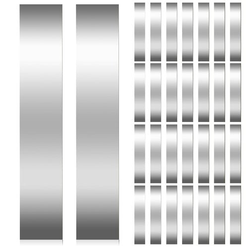 30 Pieces Shim Stock Assortment Metal Shim Stock 304 Stainless Steel Strips 1" Width x 6" Length, 0.0007", 0.001", 0.0015", 0.002", 0.003", 0.004", 0.005", 0.006", 0.008", 0.01" Thickness Metal Shims