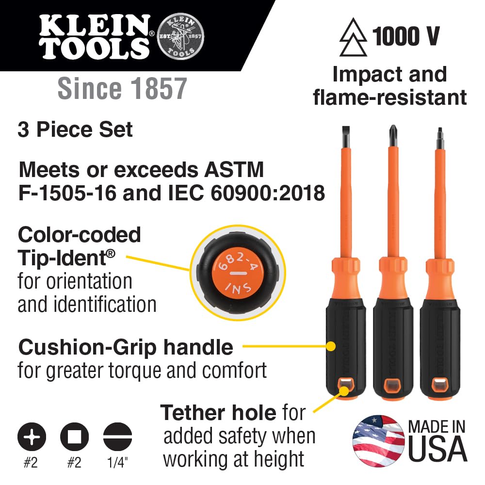 Klein Tools NCVT1PKIT Electrical Tester Kit with Non-Contact Low Voltage Test Pen, 50 to 1000V AC and GFCI Receptacle Tester, 2-Piece