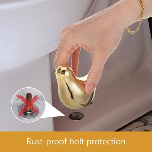 2Pcs Ceramic Toilet Bolt Covers, Gold Bird Replacement Toilet Screw Cover Caps, Toilets Bolt Caps Decorative, Bathroom Decorative Toilets Floor Screw Cover Cap