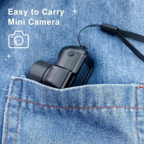 Keychain Camera, World's Smallest 1080P HD Mini Camera, Retro Portable Mini, 100 Mins Battery Life, for Students, Kids (32G)