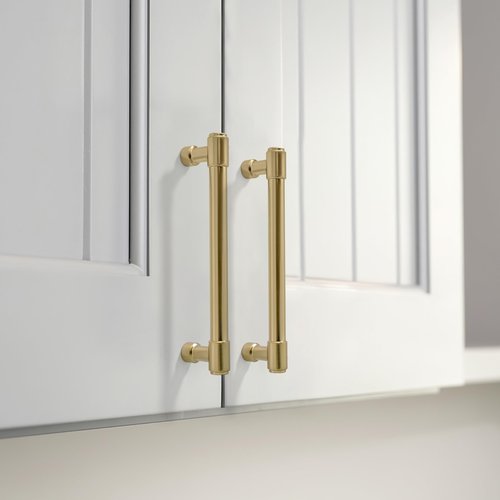 khtumeware 10-Pack 5 Inch(128mm) Champagne Bronze Cabinet Handles Warm Brass Cabinet Pulls Gold Kitchen Cabinet Hardware for Cupboard Drawer Pulls Dresser Handle Cabinet pulls.