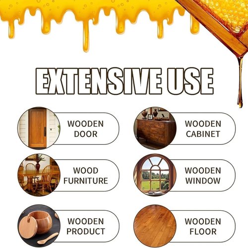 NHCXGAN Natural Beeswax Furniture & Floor Care Spray - 2-in-1 Cleaner & Restorer, 2025 Upgraded natural Beeswax Care Spray,All-Natural Polish for living rooms,kitchens,wood furniture floors (2PCS)