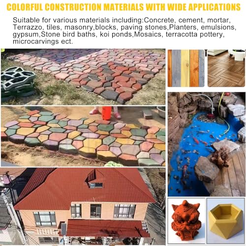 1 lb Black Iron Oxide Concrete Pigment - Waterproof, UV-Resistant Cement Dye