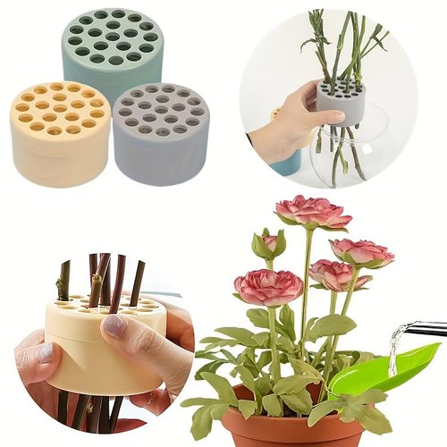 2PCS Spiral Flower Stem Holder for Vases | Large Reusable Bouquet Twister with Adjustable Coils | DIY Floral Arrangement Tool for Fresh/Dried Flower Display, Wedding Centerpieces & Home Decor