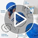 Forynade Universal 2-Inch Toilet Flapper Replacement Kit for American Standard Kohler Toto
