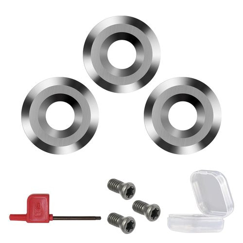 Carbide Replacement Inserts Round Carbide Inserts Cutters 12mm 3pcs Negative Rake Turning Lathe Tool