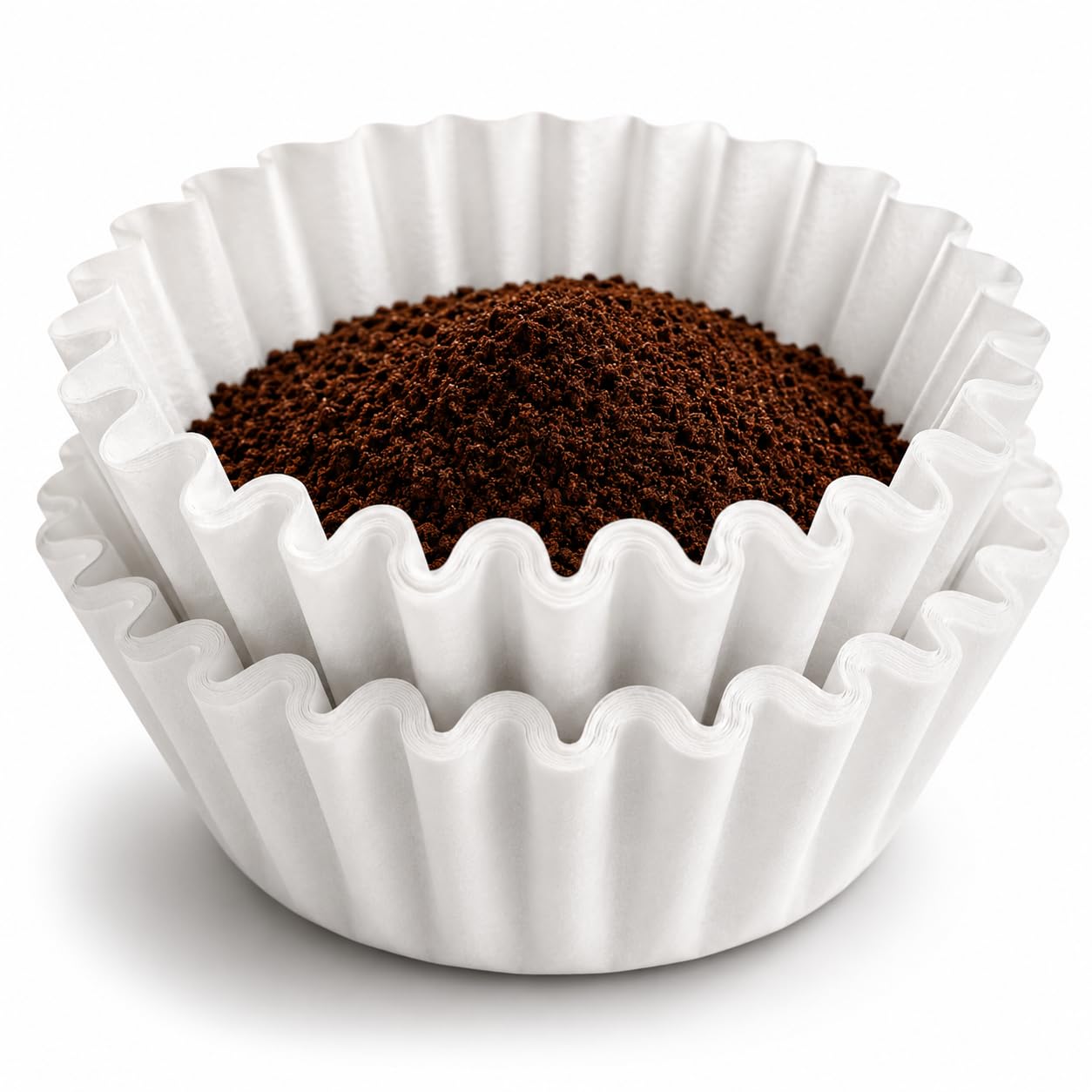 Coffee Filters for 8-12 Cup, 100 Count White Basket Coffee Filters, Strong & Tear Resistant Disposable Paper, Compatible with Most Basket Coffee Makers