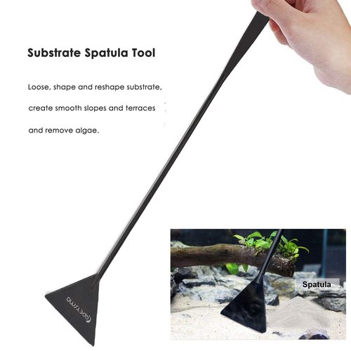 Aquarium Tweezers, Capetsma Stainless Steel Aquarium Plant Tools Long Aquascaping Tools Scissors Spatula Aquatic Plants Tool Set for Freshwater and Saltwater