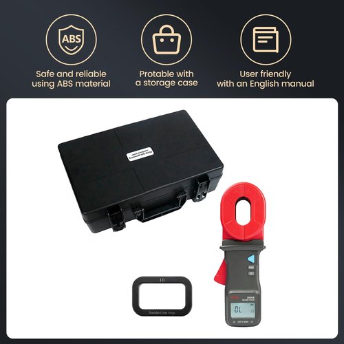 EITAI2000A-S Gen2 Clamp Ground Earth Resistance Meter Tester, 0.01Ω-500Ω, Manufacturer Direct Sales, EITAI-ETCR2100A+