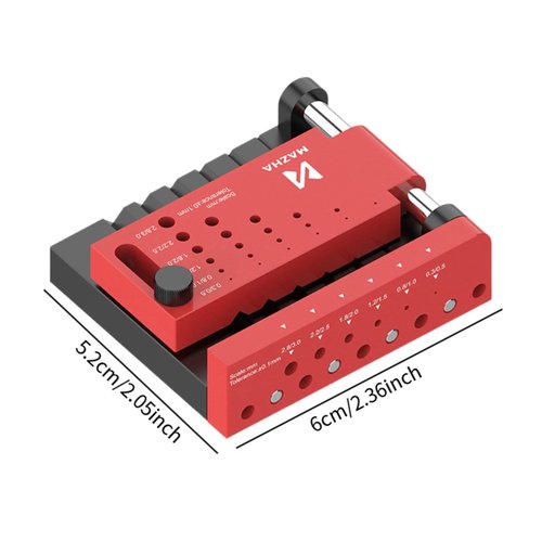 Bothyi Dowel Jig Kit Drill Guide Self Centering Jig Accessories Adjustable Metal Practical Drill Holes Locator Puncher
