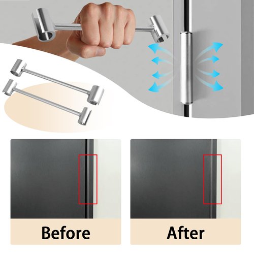 2 PCS Door Hinge Adjustment Tool, Heavy Duty Hinges Gap Adjusting Wrench, Residential & Commercial Door Repair Tool