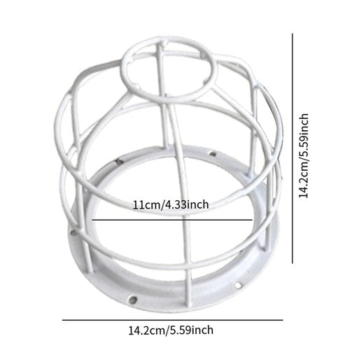 Generic Light Bulb Cage Guard, Bulb Protective Lampshade Replacement, Practical Accessories Warning Light Protective Cover, White