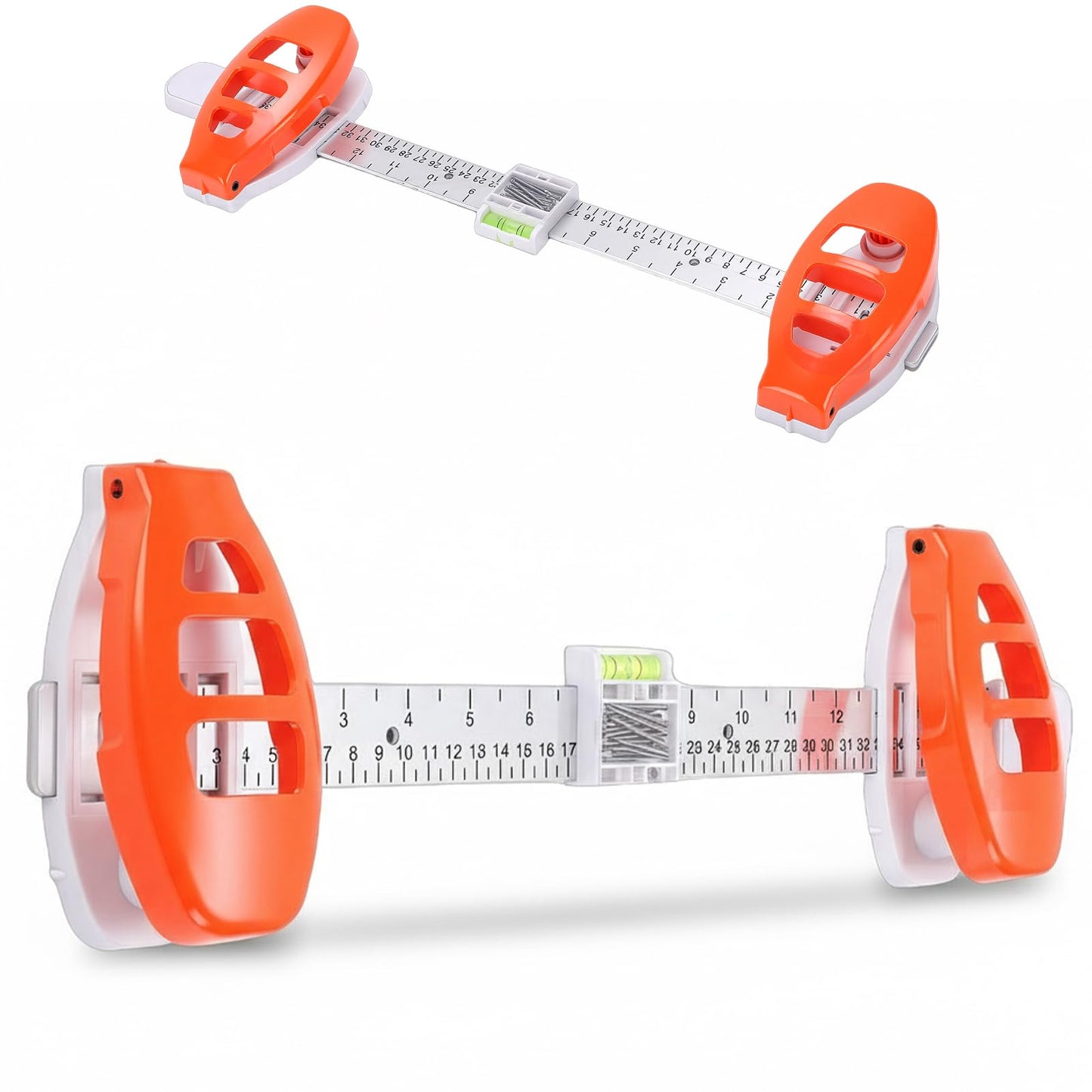 Decumeby Picture Hanging Tool with Level, Level Ruler Precision Wall Mount Guide for Wall Decor Alignment, Photo Frame Level Ruler