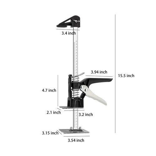 HLMOptimo Labor Saving Arm Jack 2 Pack,15.5 Inch Multifunctional Furniture Lifter Jacks for Installing Cabinets and Wall Tile Height Adjuster Handheld Tool