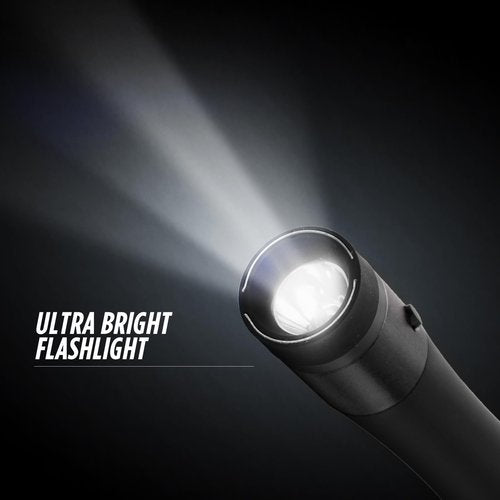Guard Dog Security Ivy Stun Gun for Women Self Defense, Stun Gun Flashlight with Rechargeable Battery, Self Defense for Women 200-Lumen LED Flashlight (Black)