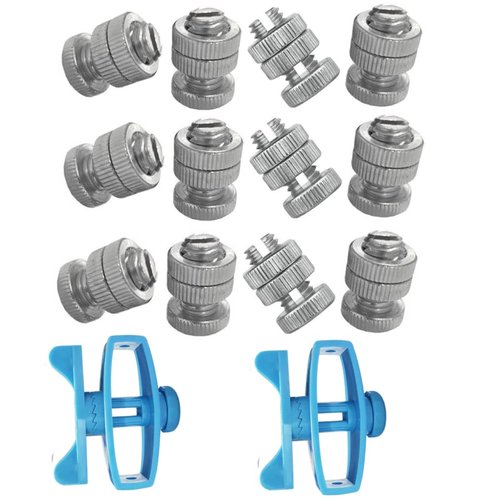Split Bolt Joint Clamp Wire Connectors, 14 Pieces Aluminum Alloy Electric Fence Connector with Plastic Tighteners in line Tensioner for Farm Agriculture Livestock Poultry Fencing