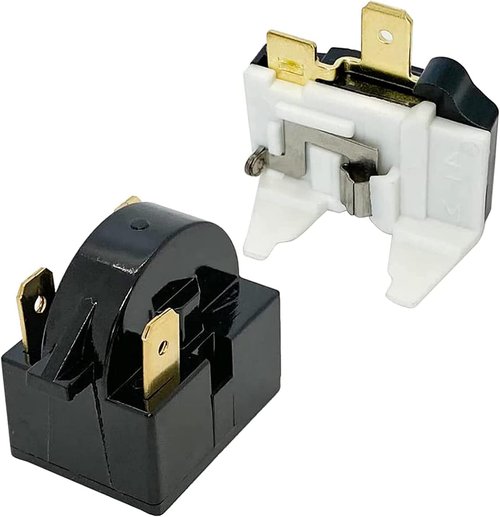 QP2-4R7 4.7 Ohm 3-Pin PTC Starter/Start Relay and Overload Kit Compatible with Mini Fridges Beverage & Wine Beer Coolers/Deep Freezers/Beer Wine Refrigerators Compressor Parts