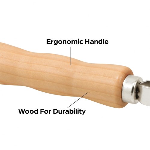 Prime-Line P 7505 Screen Rolling Tool – A Must Have Tool for Installing Window and Door Screens – Spline Roller with Wood Handle and Steel Wheels – Durable and Easy to Use (Single Pack)