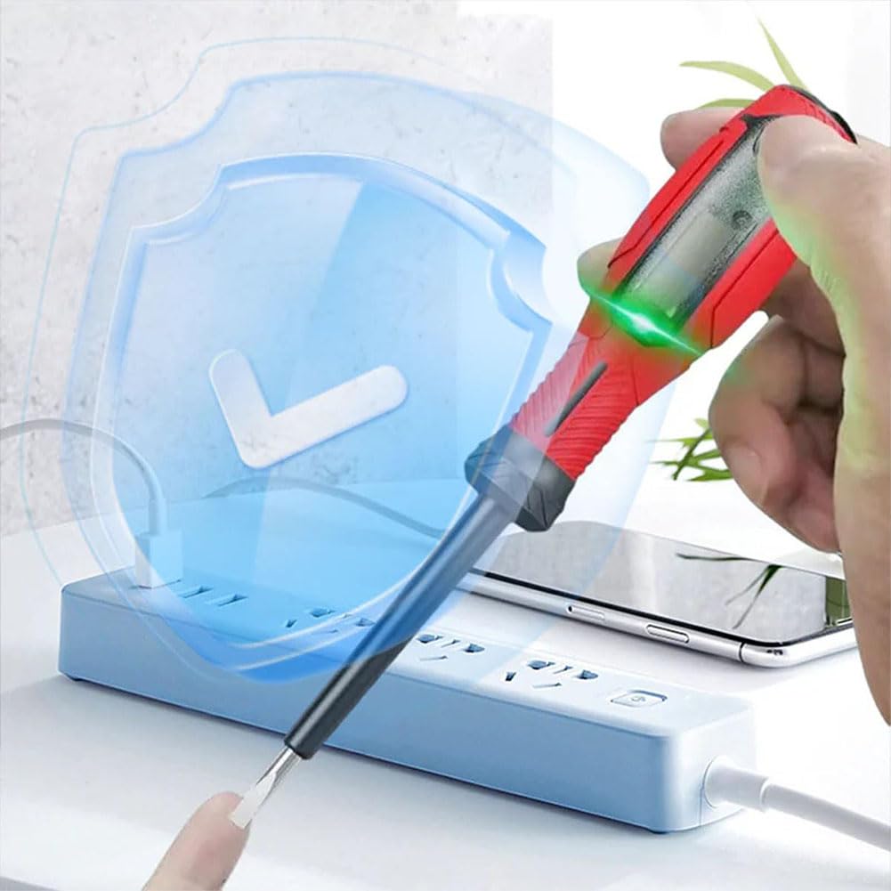 Intelligent Non-Contact Voltage Tester ‑ Safe & Efficient Electrician'S Tool, 2-In-1 Intelligent Non-Contact Voltage Tester, 2-In-1 High Torque Strong Magnetic Screwdriver Electricity Detector (Set 4)